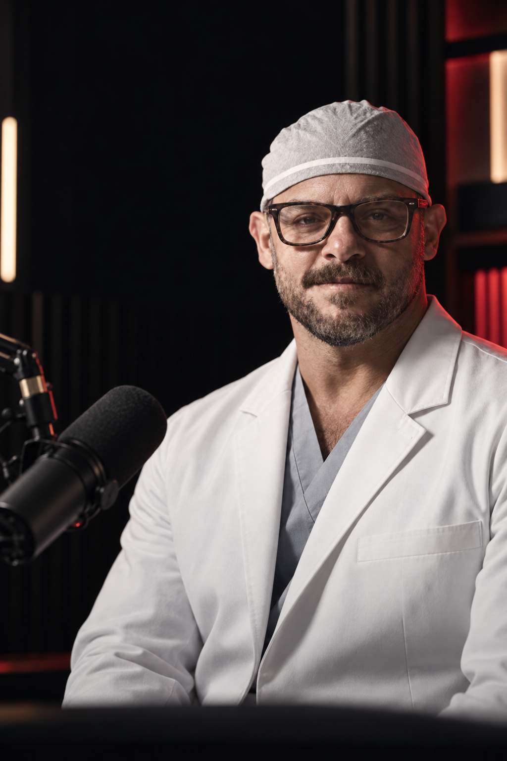 Editorial concept portrait for the Remission podcast